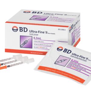 100pcs Insulin needles 0.5ml 6mm